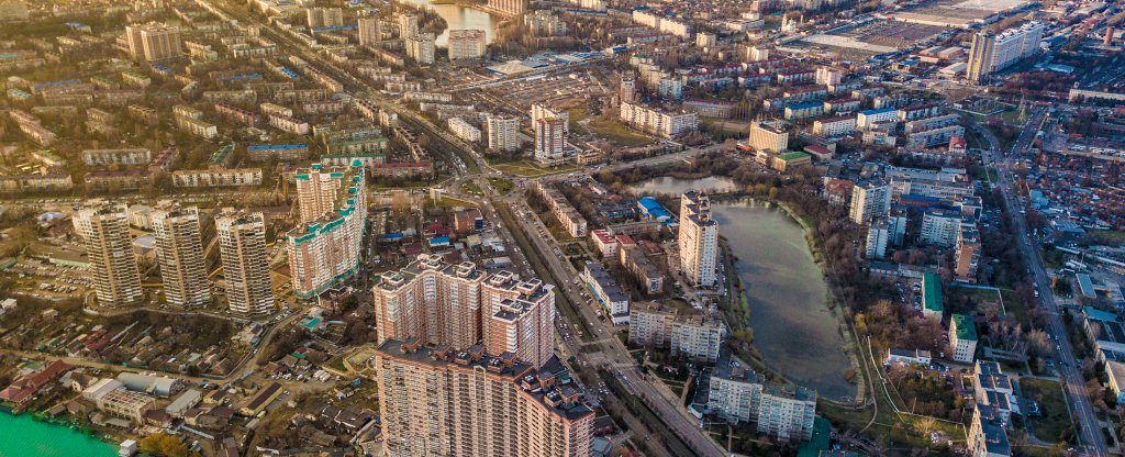 Краснодар. Городской вид., Краснодар - Фото с квадрокоптера