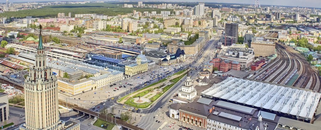 Три вокзала, Москва - Фото с квадрокоптера