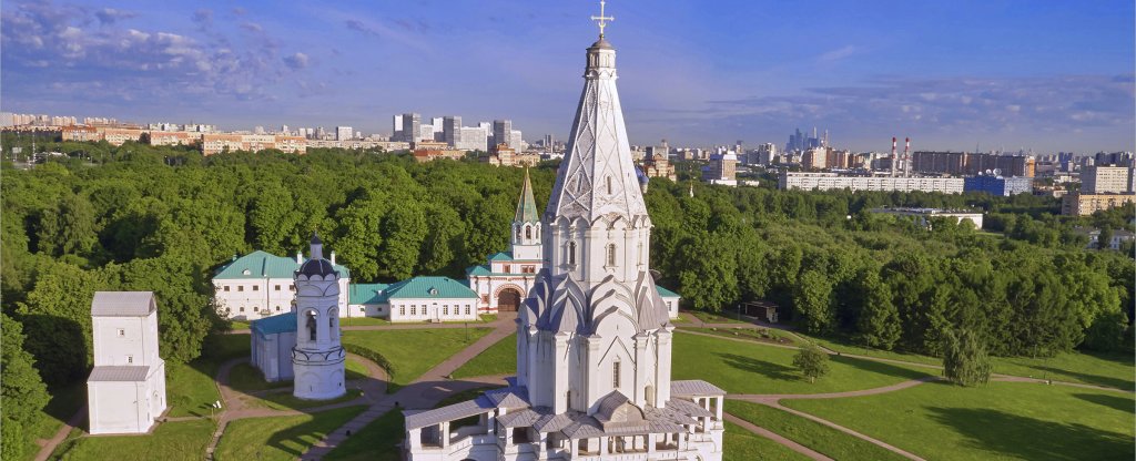 Рассвет в Коломенском, Москва - Фото с квадрокоптера