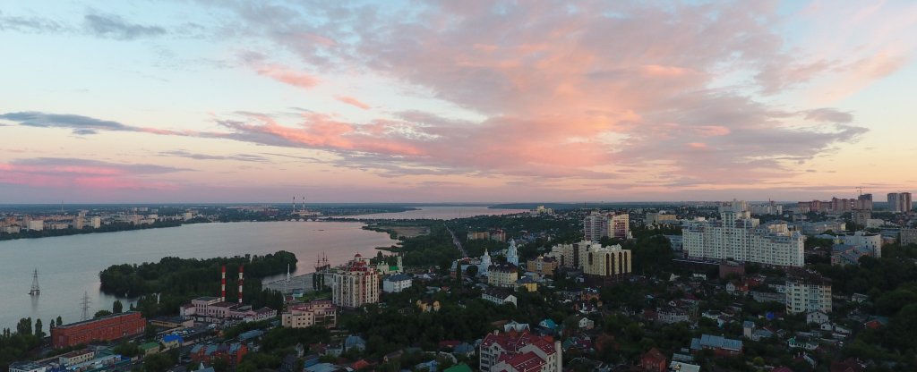 Вечерний Воронеж,  - Фото с квадрокоптера