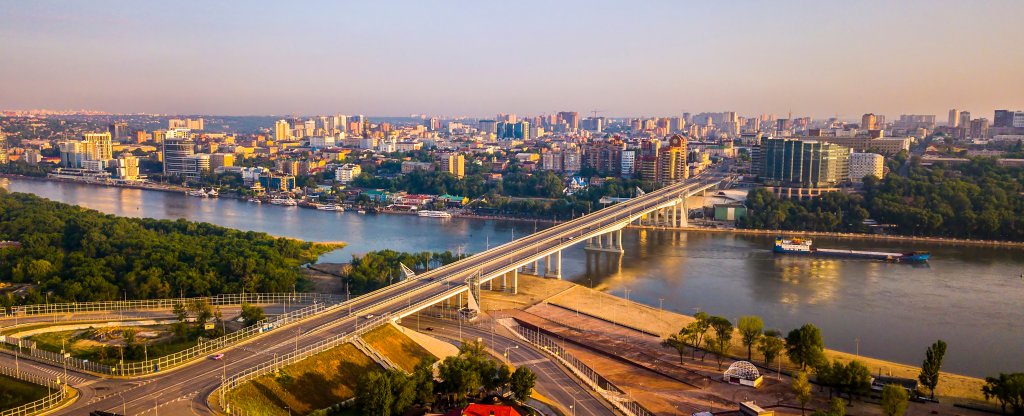 Ворошиловский мост,  - Фото с квадрокоптера