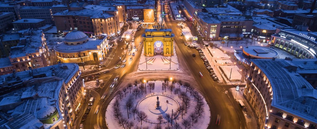 Нарвские ворота, Санкт-Петербург - Фото с квадрокоптера