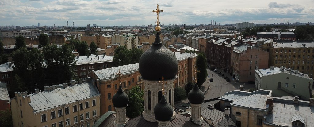 Подворье Валаамского Монастрыря, Санкт-Петербург - Фото с квадрокоптера