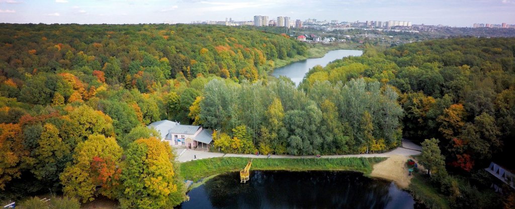 Осень на Щелоковском Хуторе, Нижний Новгород - Фото с квадрокоптера