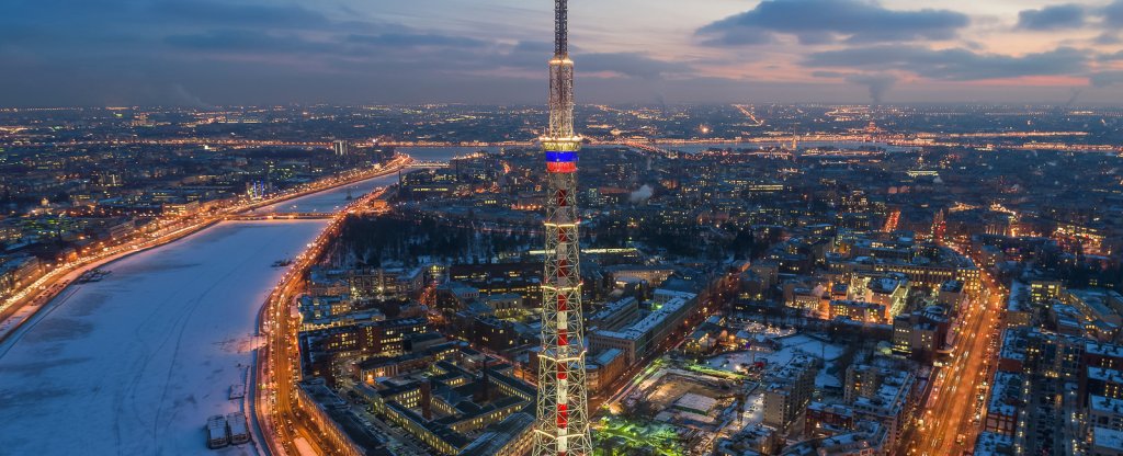 Санкт-Петербургская телебашня, Санкт-Петербург - Фото с квадрокоптера