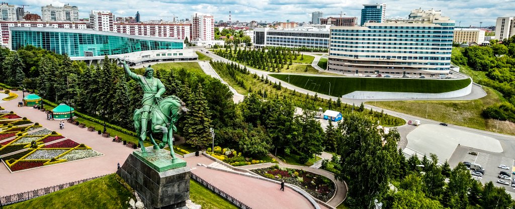 Памятник Салавату Юлаеву, Уфа - Фото с квадрокоптера