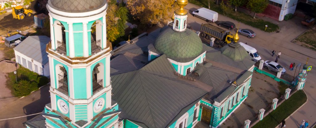 Храм Живоначальной Троицы Москва,  - Фото с квадрокоптера