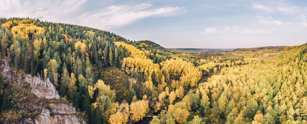 Осень. Качинские столбы,  - Фото с квадрокоптера