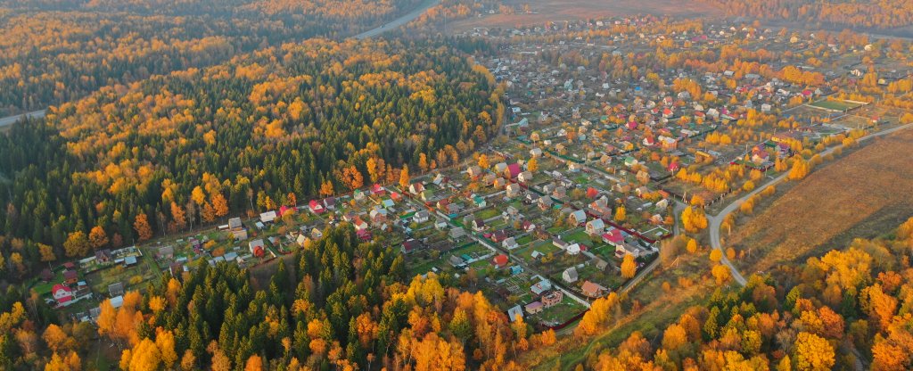 Дымка над городом, Сергиев Посад - Фото с квадрокоптера