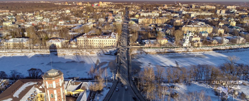 Октябрьский мост,  - Фото с квадрокоптера