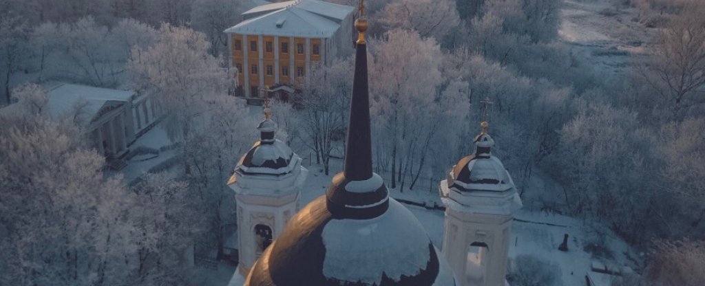 Храм Преображения Господня в Балашихе, Балашиха - Фото с квадрокоптера