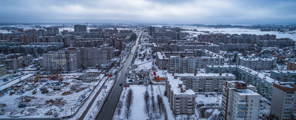 Вологда,  ул. Конева,  - Фото с квадрокоптера