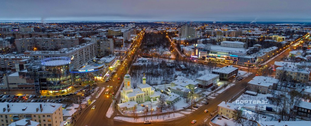 Вологда, ул. Мира,  - Фото с квадрокоптера