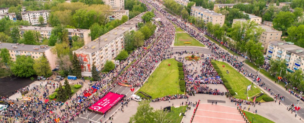 День Победы, 9 мая 2017 Пенза, Пенза - Фото с квадрокоптера