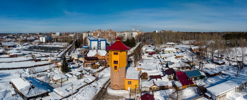 Башня Лунева (Томск), Томск - Фото с квадрокоптера