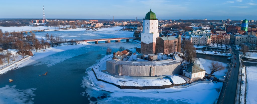 Выборгский замок,  - Фото с квадрокоптера