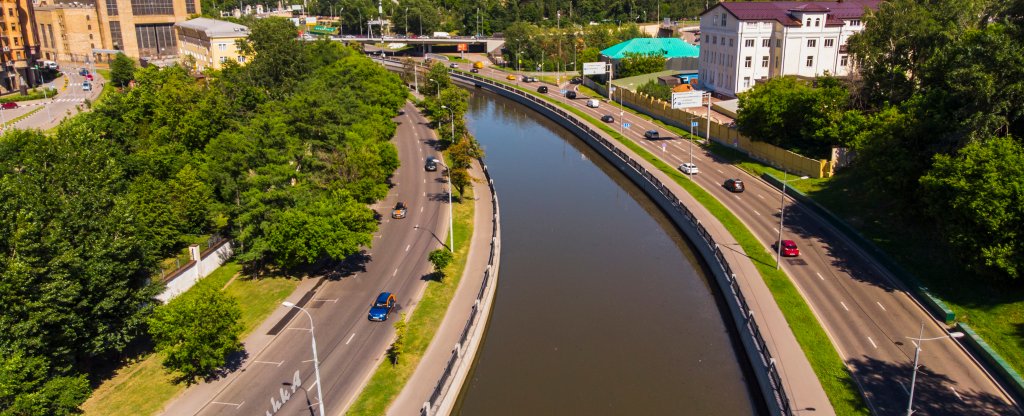 г. Москва, Красноказарменная набережная,  - Фото с квадрокоптера